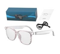 Gafas inteligentes - Gafas inteligentes inalámbricas de 32.8 pies con traducción Ai | Traducción de música en tiempo real electrónica soporta 144 idiomas para trabajar, viajar, reuniones,