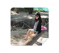 Gafas limpiadoras de gamuza de playa de coco Ellie Yao color rosa, 2 piezas