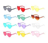 Gafas Love - Solares Fantasía Transparentes, Forma Corazón Estilo | Accesorio Fotografía Evento, Presentes Originales Día de San Valentín, Disfraz Divertido entre Amigos Mujeres