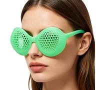 Gafas luminosas - Gafas de disfraz impresas en 3D de broma - loco de crecimiento - para playa, viajes, , festivales, vacaciones de verano, viajes al aire libre, deportes