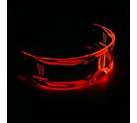 Gafas luminosas LED, tecnología multicolor, lentes de luz fría, gafas emisoras de luz, disfraces de DJ, divertidos y luminosos soportes de gafas para Halloween y fiestas de Navidad.