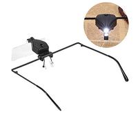 Gafas Lupa Led Gafas Lupa Con Luz Led Lente De Anteojos Led: Para Extensión De Pestañas, Inspección De Plantas, Animales, Control De Mini Circuitos, Reparación De Relojes, Etc.