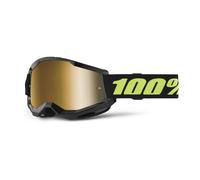Gafas motocross 100% STRATA 2 New Solar black (gold plexi)