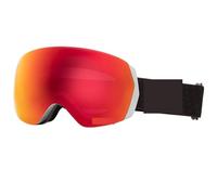 Gafas Motocross Ski Goggles Men Women Anti-fog Ski Eyewear Snow Glasses Adult Snowboard Goggle with Night Yellow Lens and Case Set(Red goggle only)