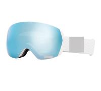 Gafas Motocross Ski Goggles Men Women Anti-fog Ski Eyewear Snow Glasses Adult Snowboard Goggle with Night Yellow Lens and Case Set(Light blue only)