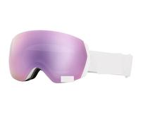 Gafas Motocross Ski Goggles Men Women Anti-fog Ski Eyewear Snow Glasses Adult Snowboard Goggle with Night Yellow Lens and Case Set(Purple goggle only)