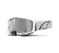 Alpinestars Vision 8 Corp Mirror Stripes Gafas de motocross, blanco para Hombres