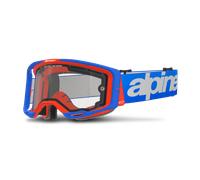 §Gafas MX Alpinestars Vision 8 Wordmark Dual Pane Azul-Naranja-Clear§