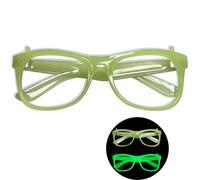 Gafas noctilucous para espectáculos de baile para niños y adultos, marco de gafas fluorescentes para fiestas, gafas de escenario