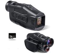 Gafas nocturnas, 1080P HD monocular dispositivo de visión nocturna recargable infrarrojo 5x zoom digital gafas caza camping telescopio grabación al aire libre dispositivo de visión nocturna (color: