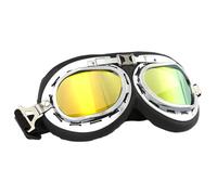 Gafas Offroad, unisex, retro, para motocross, gafas de policarbonato de alto impacto, gafas protectoras con sistema de correa flexible para la cabeza, uso deportivo para casco, conducción, viajes