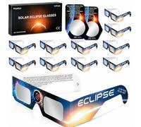 Gafas para eclipse solar,2026 paquete de 12 gafas de eclipse solar para visión directa del sol, certificado ISO 12312-2:2015(E) y CE