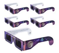 gafas para el eclipse solar de 2025, fabricadas con papel certificado según las normas CE e ISO 12312-2, aptas para la observación direct