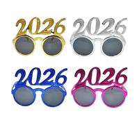 Gafas para Fiestas de 2026 - Accesorios Decorativos para Gafas de Fiesta | Lentes Elegantes 2026 | para Niños para Adultos para Fiesta de Oficina para Año Nuevo para Fotografía para Reunión para Cine