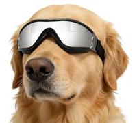 Gafas para Perros para pequeños Bloqueo UV A Prueba de Golpes para Mascotas a Prueba de Viento de Sol para Antideslumbrante Resistente Impactos Reducción del deslumbramiento