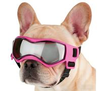 Gafas para perros, protección ocular a prueba de viento para cachorros con correa ajustable, viseras para perros | Para correr, motocicleta, senderismo, playa, salidas y viajes