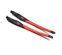 Gafas Patilla Patilla Patas de repuesto for gafas compatibles con montura de gafas Crosslink Black(Red)