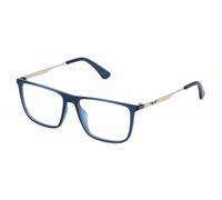 Gafas Police VPLP09 Blu trasparente lucido 54/15/145 para Hombre