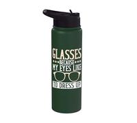 Gafas porque a mis ojos les gusta disfrazarse Gafas Stainless Steel Insulated Water Bottle