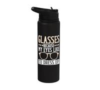 Gafas porque a mis ojos les gusta disfrazarse Gafas Stainless Steel Insulated Water Bottle