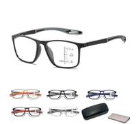 Gafas Presbicia Hombre Mujer, Gafas de Lectura, Gafas Luz Azul Progresivas | Gafas Fotocromáticas Multifocales Inteligentes, TR90 Ligero con Estuche para Ordenador