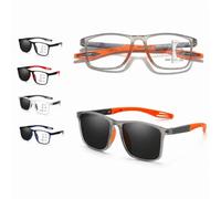 Gafas Progresivas Fotocromáticas Lectura Hombre Mujer, Lentes Multifocales con Filtro Luz Azul, Brillantes y Ligeras 1.0-4.0(Naranja,+3.5)