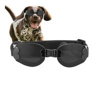 Gafas protectoras para perros y razas pequeñas - Gafas de sol plegables para cachorros, protección UV para cachorros con correa ajustable para excursiones de montaña