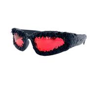 Gafas punk de resina epoxi con caja para hombre y mujer, divertidas, gafas de fiesta, estilo oscuro, accesorios hechos a mano, escalofríos para ropa urbana, festival de música, fiesta temática