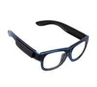 Gafas que brillan en la oscuridad - Gafas LED de neón | Sombras luminosas para | de accesorios de exhibición de disfraces de emisión de luz colorida, marco intermitente recargable