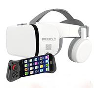 Gafas Realidad Virtual Pantalla Completa Gafas 3D VR con Control Remoto, Gafas Estéreo Originales 3D VR para iPhone 14 13 12 11 Pro Mini X R S MAX Samsung Galaxy Juego Realidad Virtual para Teléfonos