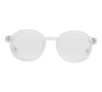 Gafas Redondas de Plástico para Muñeca de 20cm, Accesorio | Mini Complemento de Vestir, Uso en Juego y Diy, Pieza Única para Coleccionistas, Mezcla Fácil