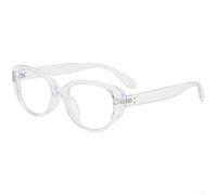 Gafas retro de ojo de gato para mujer, gafas antibloqueo de luz azul con marco de policarbonato ligero, marcos ópticos de mariposa de moda para lectura diaria del trabajo, color negro (E)
