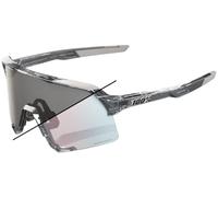 Gafas S3 con lentes fotocromáticas de espejo translúcidas y pulidas en oro rosa (gris) - 100%