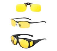 Gafas Simples De 3 Piezas, Gafas Para Bicicleta, Gafas Para Conducir De Noche, Gafas Antideslumbrantes, Gafas Antiviento Y Gafas De Arena