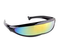 Gafas Solares Espaciales Lentes Estrechos de Disfraz Espejados de Colores