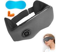Gafas térmicas inalámbricas con USB-C, calefacción de 3 niveles y batería de 1000 mAh, antifaz lavable con 2 almohadillas de hierbas y almohadilla de enfriamiento, juego completo como regalo para la
