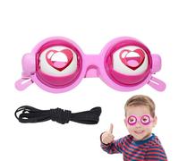 Gafas tontas, acción de parpadeo manual, accesorios divertidos, para espectáculos de escenario, reuniones familiares, festivales, celebraciones, teatros, fiestas, cumpleaños