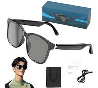 Gafas Traductoras AI, Gafas Inteligentes Traductoras HY-C8, Gafas Bluetooth Inteligentes, Gafas Inteligentes de Interpretación Simultánea, Soporta 144 Idiomas, para Viajar y Hacer Amigos (Black)