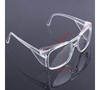 Gafas transparentes de laboratorio para trabajo, gafas protectoras para los ojos, antiniebla, para timbre, resistente a la intemperie, color negro, solo caja protectora, botón de protección solar