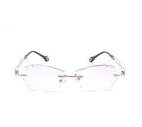 Gafas ultraligeras, automáticas, con zoom inteligente, con recorte de diamantes, gafas de lectura, lentes de lectura sin montura de doble uso, lejos/cerca