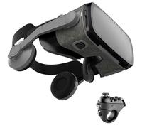 Gafas VR, Gafas de Virtual Reality 3D, VR Gafas con Controlador Bluetooth, Compatibles con Dispositivos Android y iPhone 4,7-7,2 Pulgadas, para niños y Adultos(A)