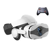 Gafas VR, Gafas de Virtual Reality 3D, VR Gafas con Controlador Bluetooth, Compatibles con Dispositivos Android y iPhone 4,7-7,2 Pulgadas, para niños y Adultos(C)