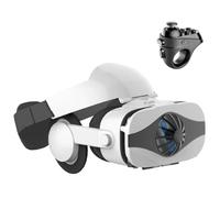 Gafas VR, Gafas de Virtual Reality 3D, VR Gafas con Controlador Bluetooth, Compatibles con Dispositivos Android y iPhone 4,7-7,2 Pulgadas, para niños y Adultos(A)