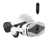 Gafas VR, Gafas de Virtual Reality 3D, VR Gafas con Controlador Bluetooth, Compatibles con Dispositivos Android y iPhone 4,7-7,2 Pulgadas, para niños y Adultos(F)
