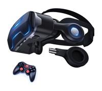 Gafas VR, Gafas de Virtual Reality 3D, VR Gafas con Controlador Bluetooth, Compatibles con Dispositivos Android y iPhone 4,7-7,2 Pulgadas, para niños y Adultos(E)