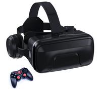 Gafas VR, Gafas de Virtual Reality 3D, VR Gafas con Controlador Bluetooth, Compatibles con Dispositivos Android y iPhone 4,7-7,2 Pulgadas, para niños y Adultos(E)