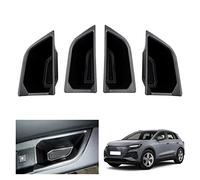 GAFAT Compatible con Audi Q4 etron EV Electric 2021-2025 2026 Caja de Almacenamiento, Q4 etron Sportback 2025 Organizadora Hebilla de Puerta Bandeja, Q4 e-tron Accesorios [4 PZS]