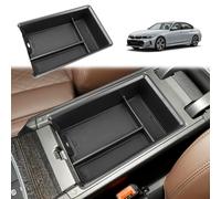 GAFAT Compatible con BMW Serie 3 G20 G21 i3 G28 2019-2025/ Serie 4 G22 i4 G26 Consola Central Caja de Almacenamiento, Reposabrazos Organizador Bandeja Guantera, Serie 3 G21 Accesorios (Negro)
