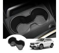 GAFAT Compatible con BMW X1 U11 iX1/ X2 U10 iX2 2023 2024 2025 Portavasos, iX1 2024 TPE Goma Blanda Consola Central Portavasos, Organizador Alfombras, Antideslizante Antivibración, Accesorios X1 U11
