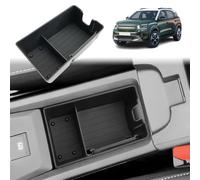 GAFAT Compatible con Citroen C3 Aircross 2025 2026/e-C3 Aircross EV Consola Central Caja de Almacenamiento delante del Reposabrazos, Bandeja Organizadora con Alfombrilla Goma [Solo Freno Electrónico]